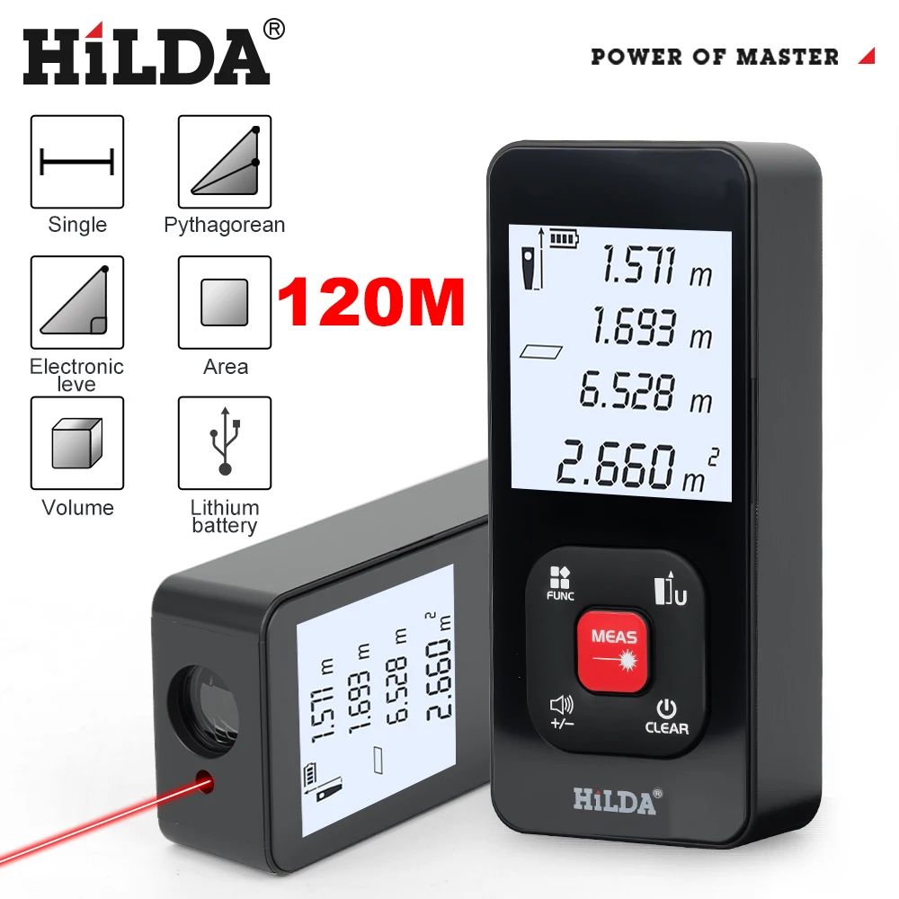 Télémètre laser HILDA professionnel 120m pour pêche précise - Instrument de mesure haute performance