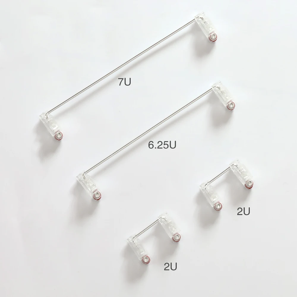 Gateron-clear Pcb Mount Estabilizadores Parafuso no Estabilizador Pré-grampeado com Patente sem Cair o Fio Reparação Teclado Pad Grupo v2 - Imagem 2