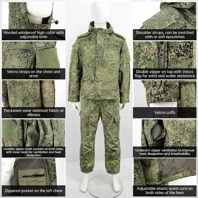 Replica Russian VKBO lv5 Combat Suit EMR Camo Tactical Windproof