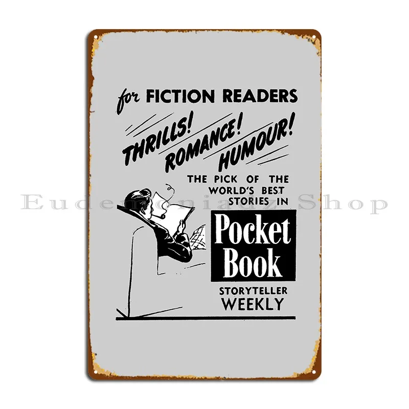 

Карманная книга, еженедельные металлические знаки, забавная роспись на заказ, бар, гостиная, оловянный знак, плакат
