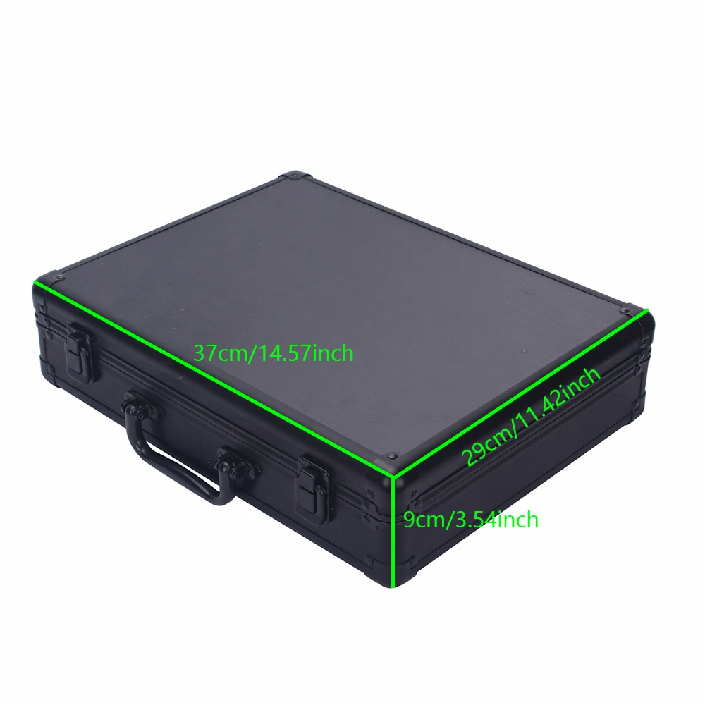 Elegant 18-Slot Aluminum Watch Organizer Box with Brushed Metal Finish, Lockable Jewelr... - SKU LJSC2135 - UGI Packaging