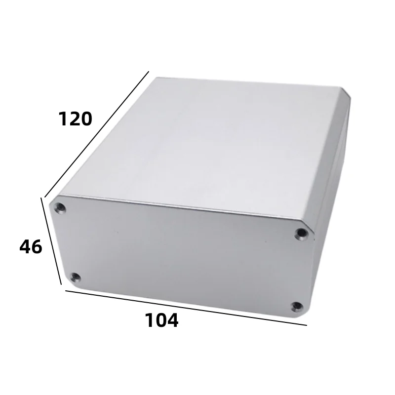 Alumínio Liga Alumínio Perfil Divisão Bateria Caixas Caixa Placa de Circuito Shell 120x104x46 mm