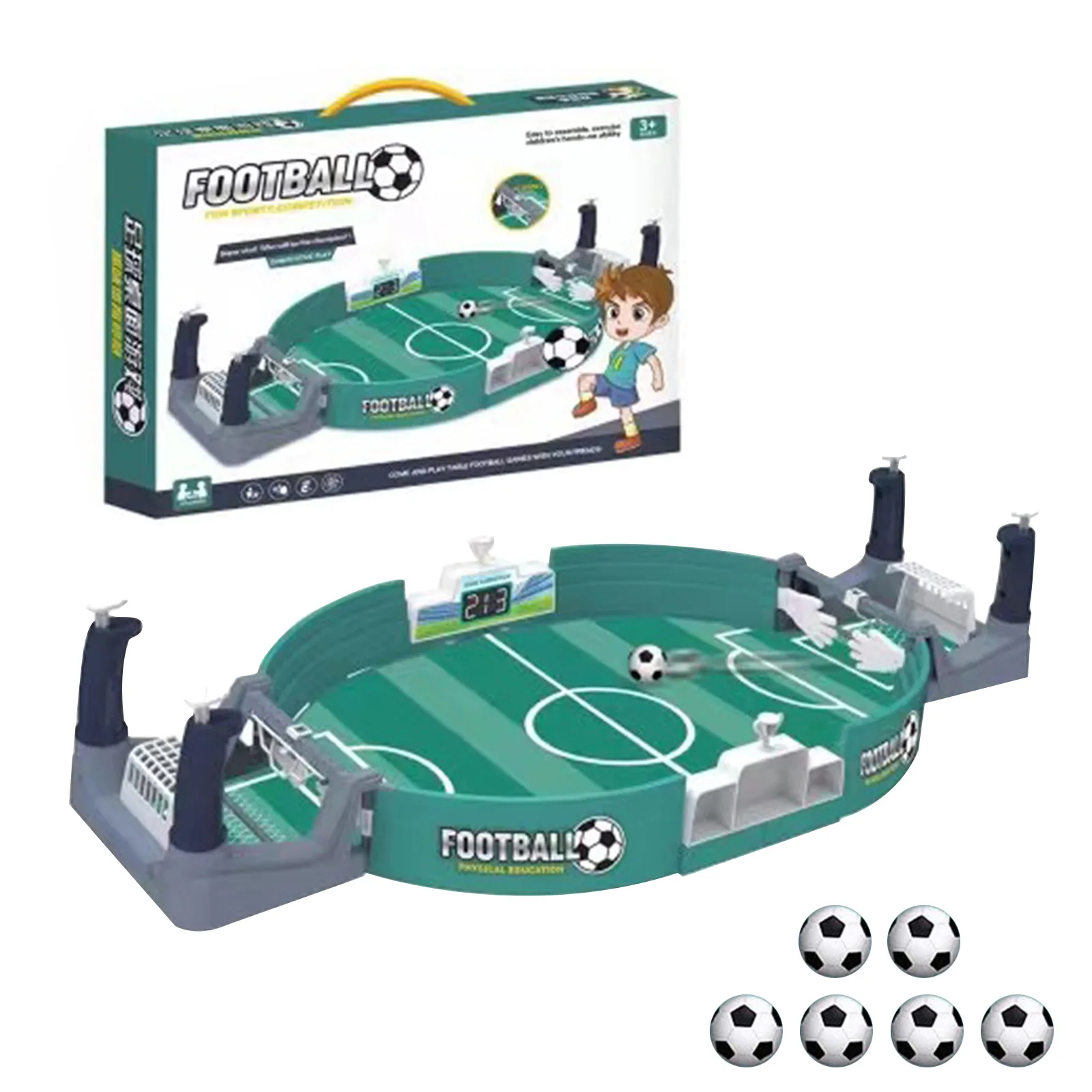 Brinquedo Do Jogo De Futebol Da Tabela De 2 Jogadores Com Os Lançadores  Elásticos Para A Competição Interativa