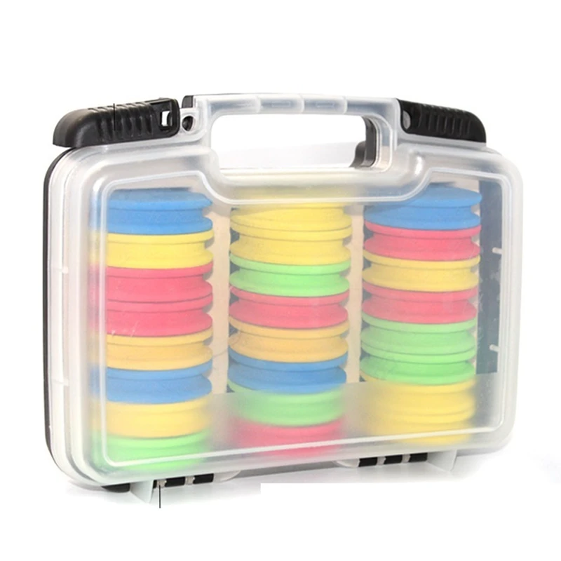 24Pcs Eva Fishing Line Winder Organizers Rig Winders With Storage Box