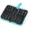 Libraton 16PCS Magnetic Nut Driver Set Metric & SAE Long Nut Drivers for Impact Drill Long Shank Nut Driver Bits Hex Shank PH1 2 1