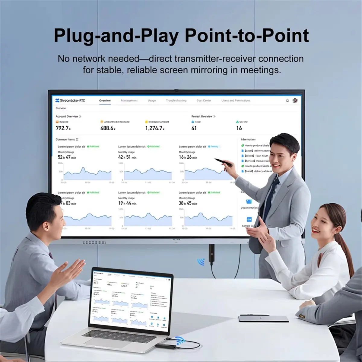 (A75T) 50M 무선 5.8G 1080P 송신기 HDMI 호환 비디오 오디오 확장기 디스플레이 어댑터 동글 (모니터, 프로젝터, PC용)