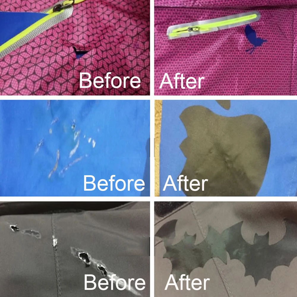 Description Picture 6 of itemNylon Repair Patch Self-Adhesive Nylon Patch Waterproof Lightweight Repair Patches for Clothing Down Jacket Repair Holes Tearing
