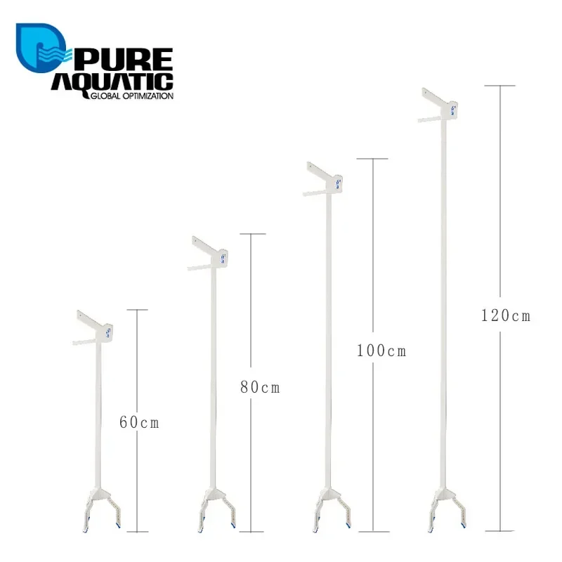 PURE AQUATIC Fish Tank Coral Clip Aquarium Three-jaw Long Garbage Tool Pliers Function accessories