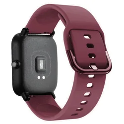 Premium Silicone Watch Strap - 20mm/22mm - Multiple Sizes Available - Amazfit GTR 3 - 3pro (Wine red 23)