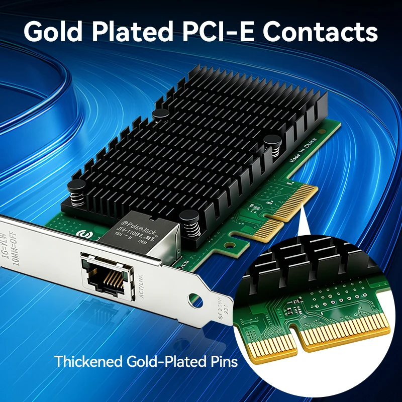 10G PCIE-RJ45 네트워크 카드 Marvell AQC107 PCIE X4 네트워크 어댑터 이더넷 10000Mbps PCI Express LAN 어댑터