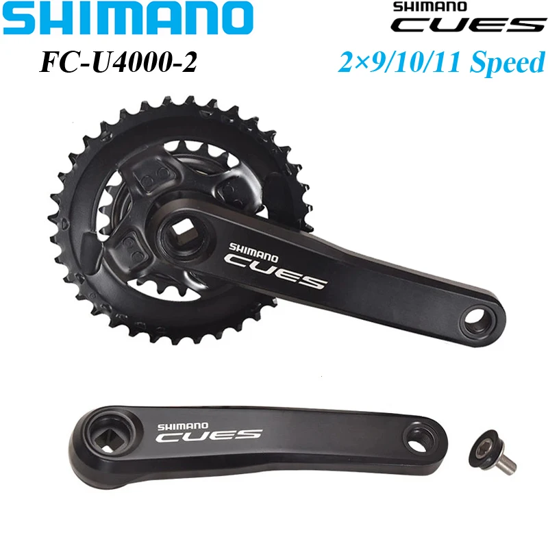 Manivelle Shimano CUES FC-U4000 - 170 Mm, 40 Dents, Compatible 9/10/11 Vitesses, Avec Boîtier De Pédalier