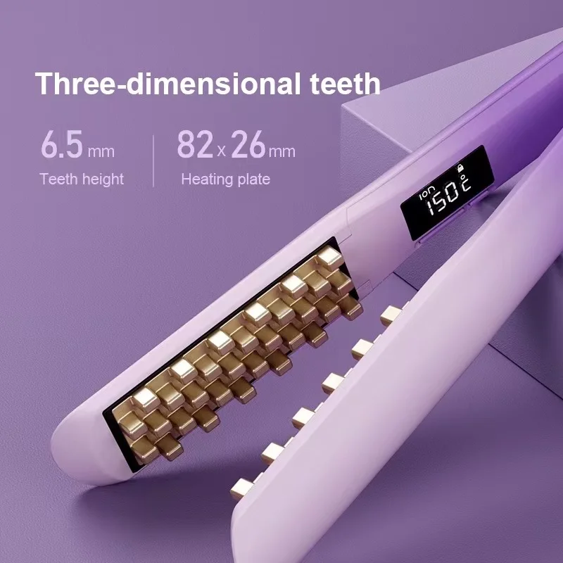 Ceramic Volumizing Hair Iron Negative ion Fluffy Corn Iron Curler Corrugated Hair Crimper Flat Iron