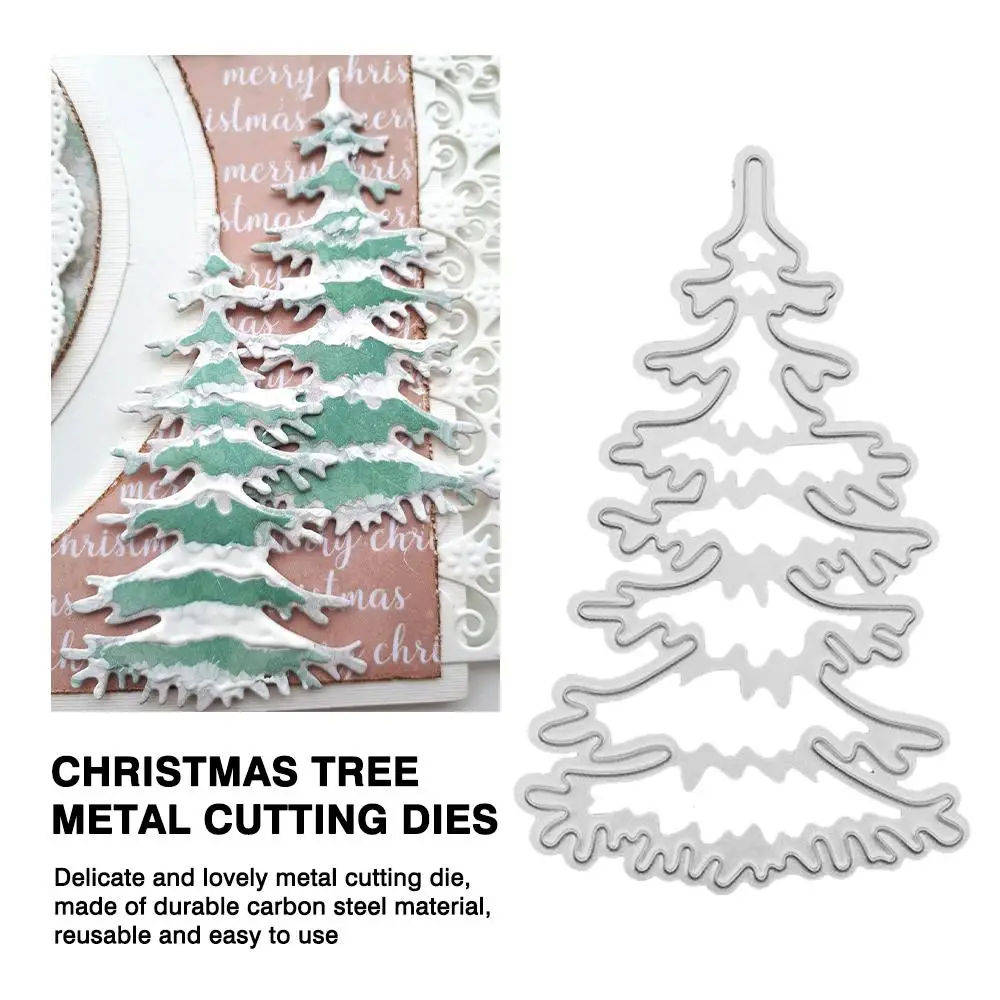 

Christmas Tree Metal Cutting Dies For Scrapbooking DIY Photo Album Card Decoration Embossing Mold Knife Mold T9B4