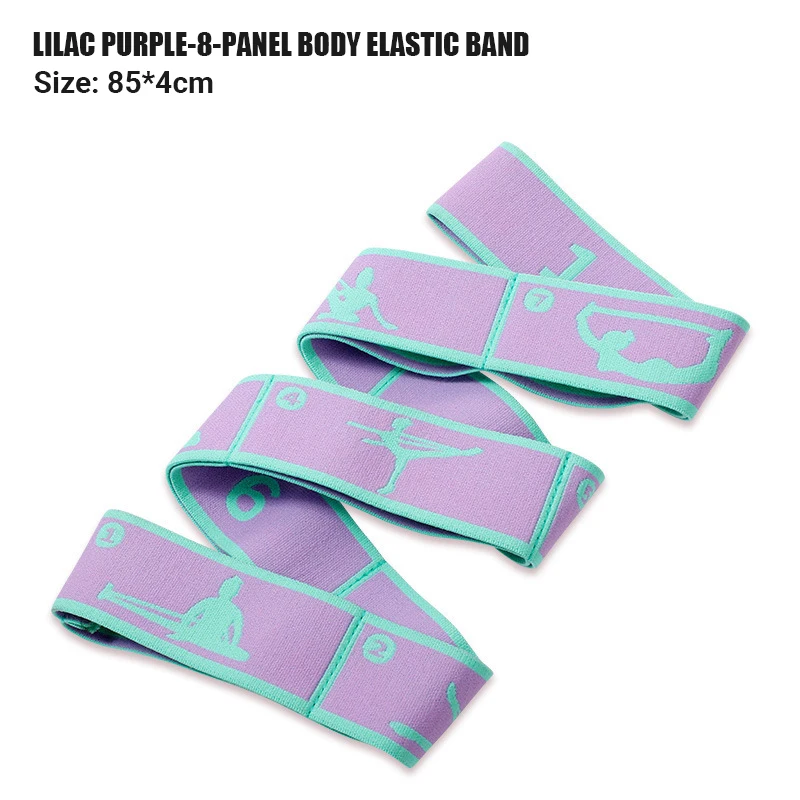רצועות גמישות מרובות חלקים ליוגה למבוגרים וילדים, אימון ריקוד בחדר כושר, פילאטיס ביתי, חגורת משיכה לכושר ספורט