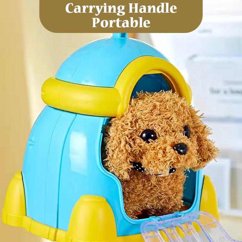 Children Simulation Toy Pretend Play Set Electric Plush Pet Interactive Walking Animal Dolls Education Toys for Girls Boys 5