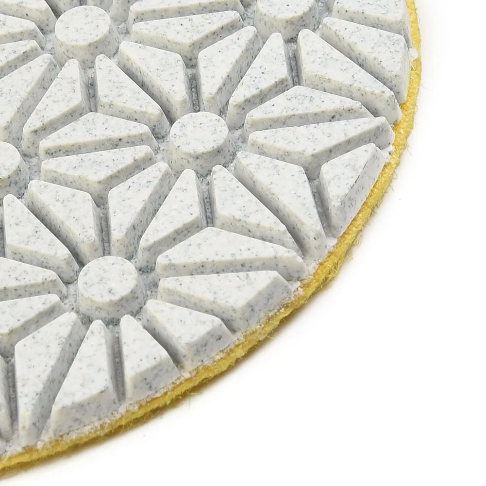1 STÜCK 4 Zoll 100 mm Trocken-/Nass-Diamant-3-Stufen-Polierpads Granit Beton Marmor Polieren Verwendung Schleifscheiben-Set Elektrowerkzeuge – Detail 20