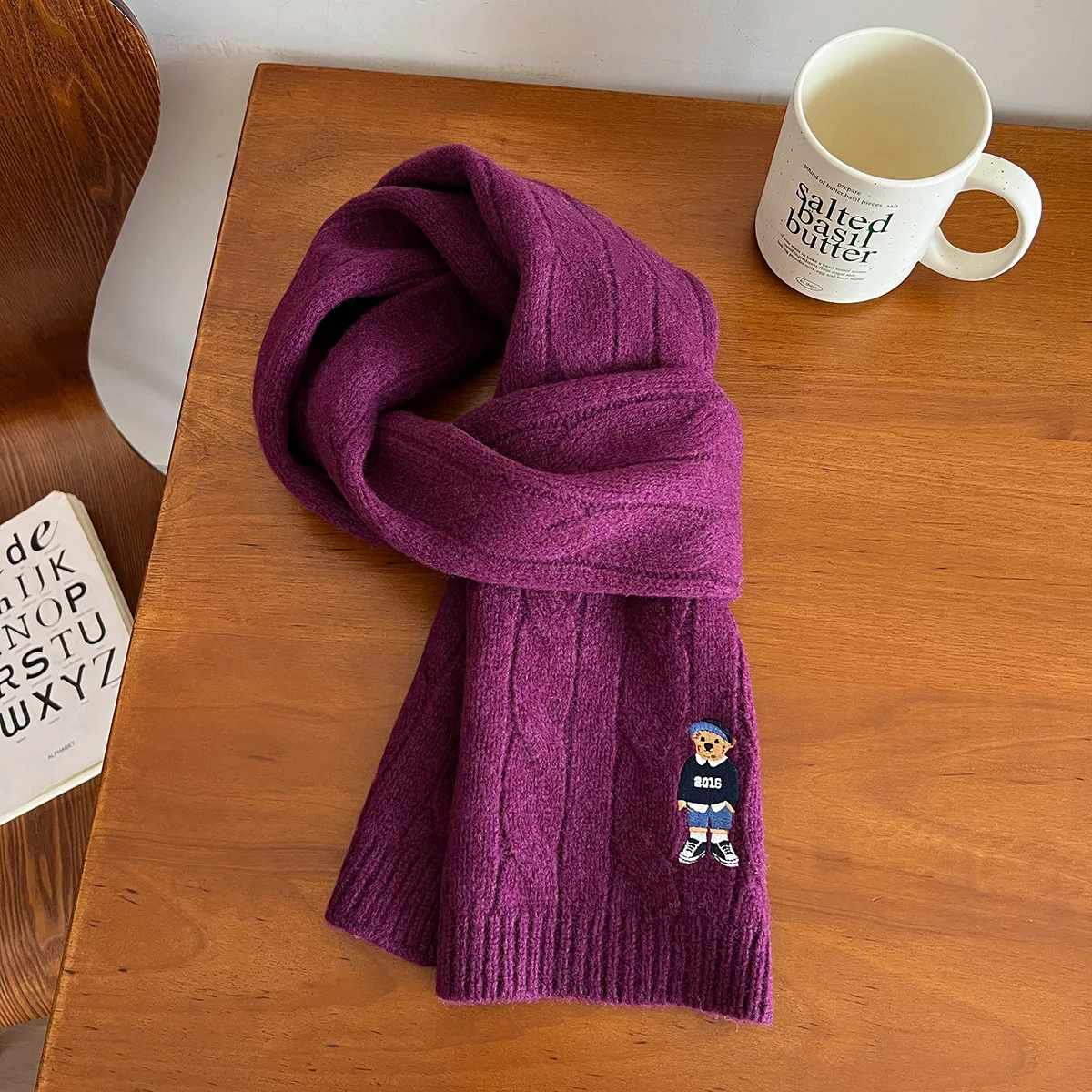 جديد 100 وشاح من الصوف الأسترالي الملتوية كابل متم...