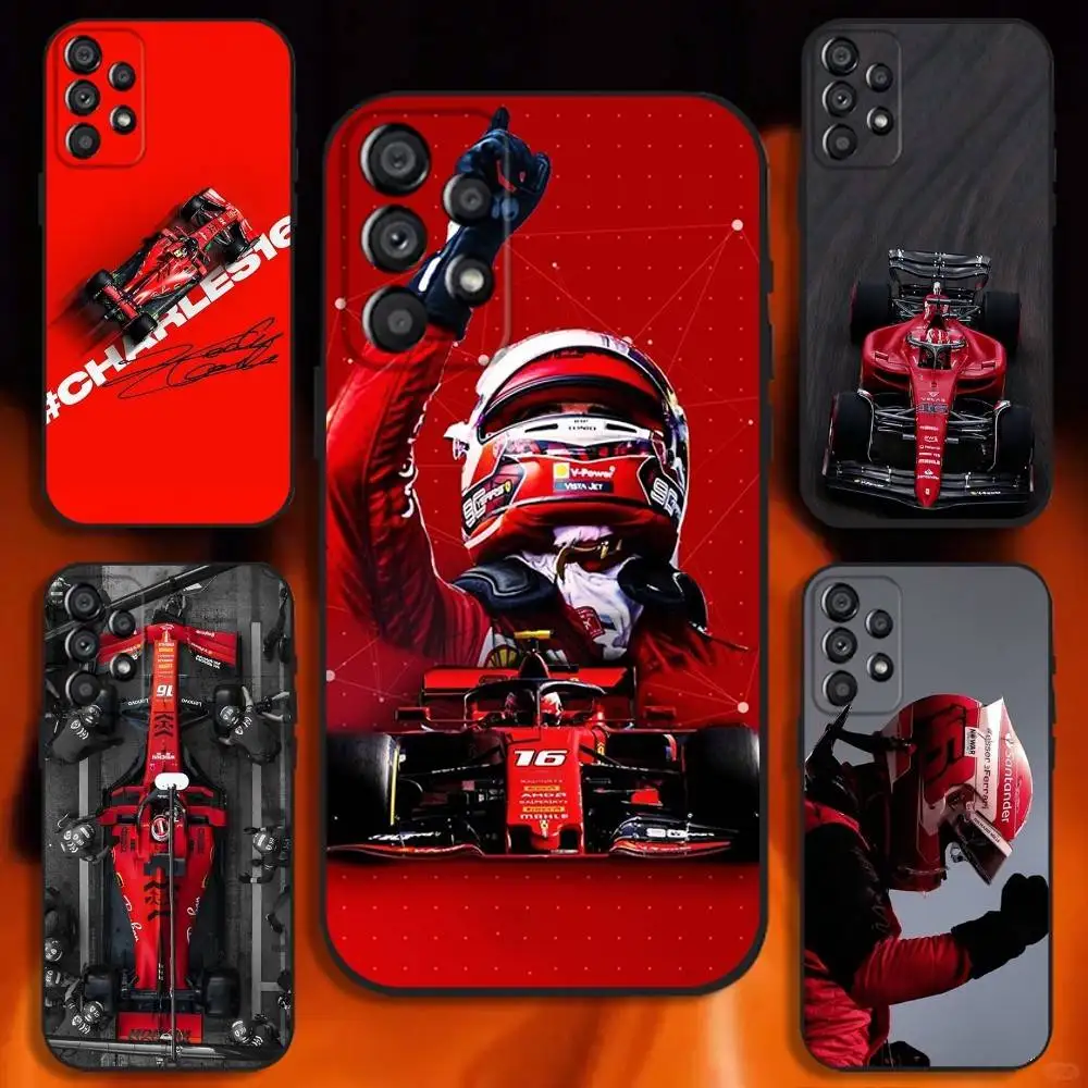 Charles Leclerc F1 Soft Black Phone Case