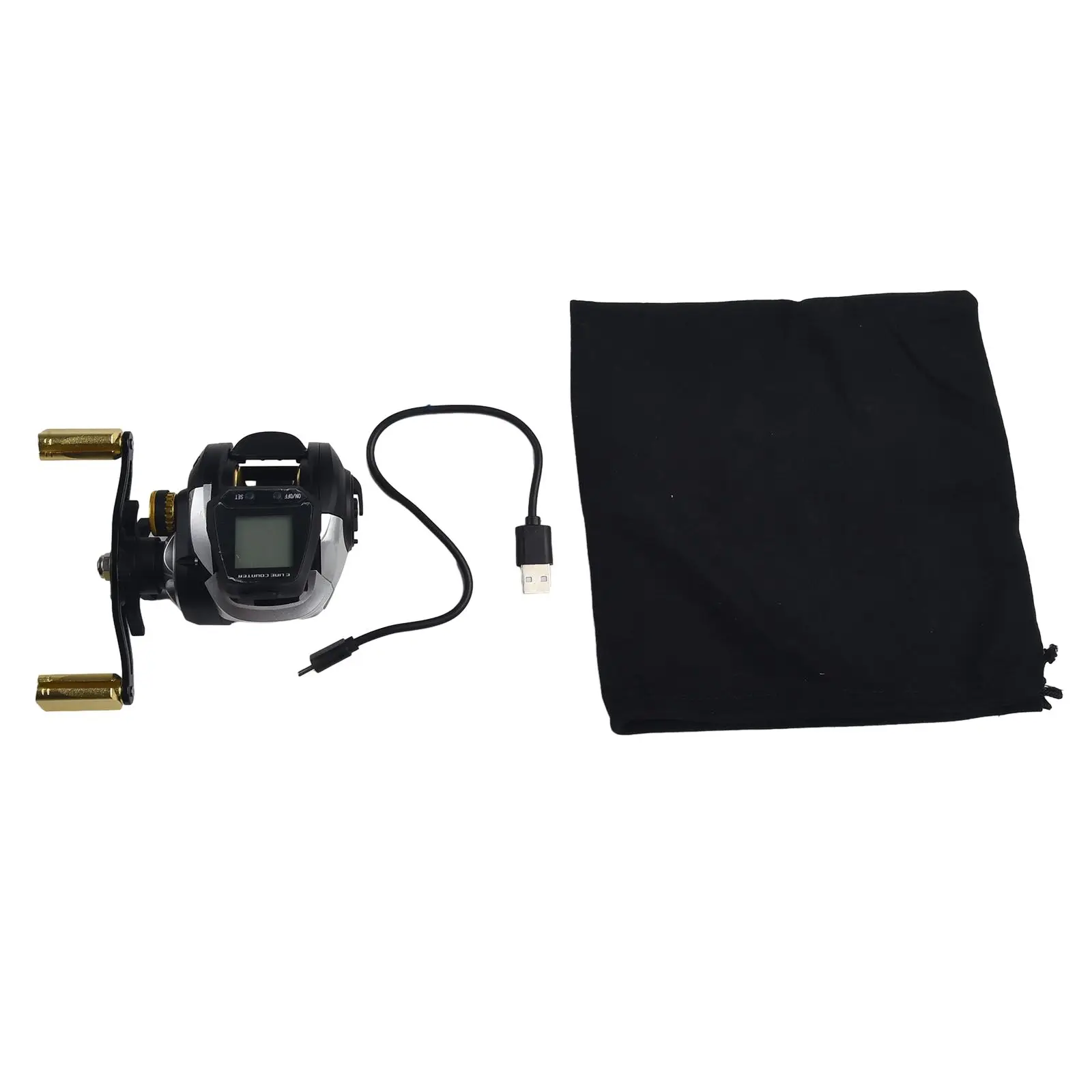 

6,3: 1 цифровая Рыболовная катушка для заброса приманки, перезаряжаемая катушка с большим дисплеем и сигнализацией клева/правой рукой, счетные Рыболовные катушки, рыболовная снасть