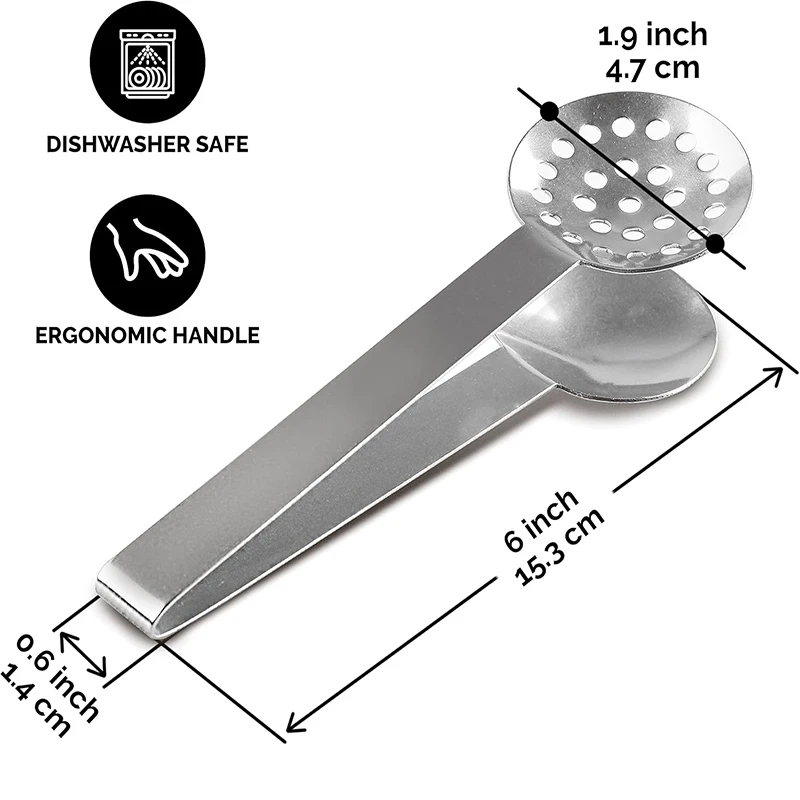 Stainless Steel Tea Bag Clip Tea Bag Squeezer Tong Lemon Tweezer Ice Sugar Barbecue Clip Teaware Tong Food Kitchen Gadget