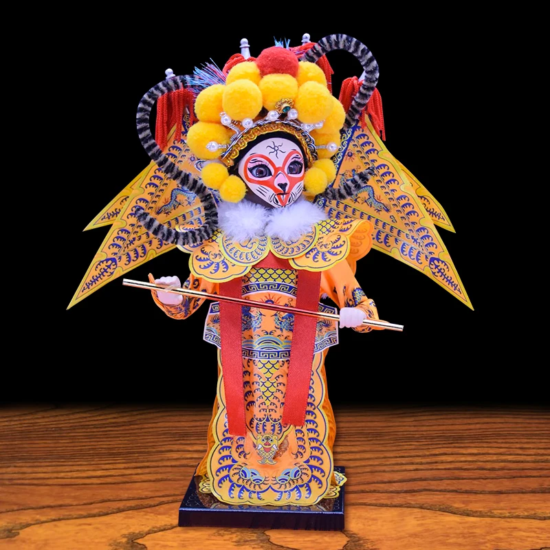 

Beijing Opera Silk Doll Handicraft Decoration Chinese Characteristic Gift Foreign Affairs Gift