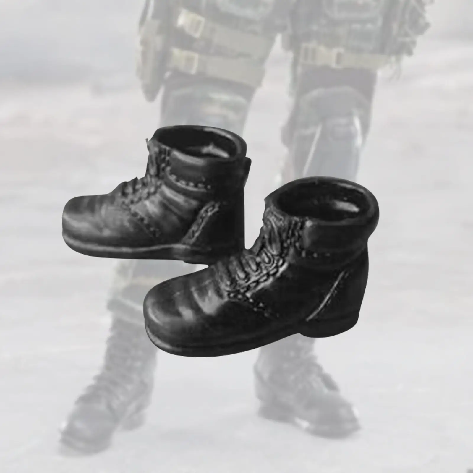 1:6 Scale Miniature Jungle Boots, Female Figure Boots Costume Retro Work Boots for 12`` inch Female Soldier Action Figures