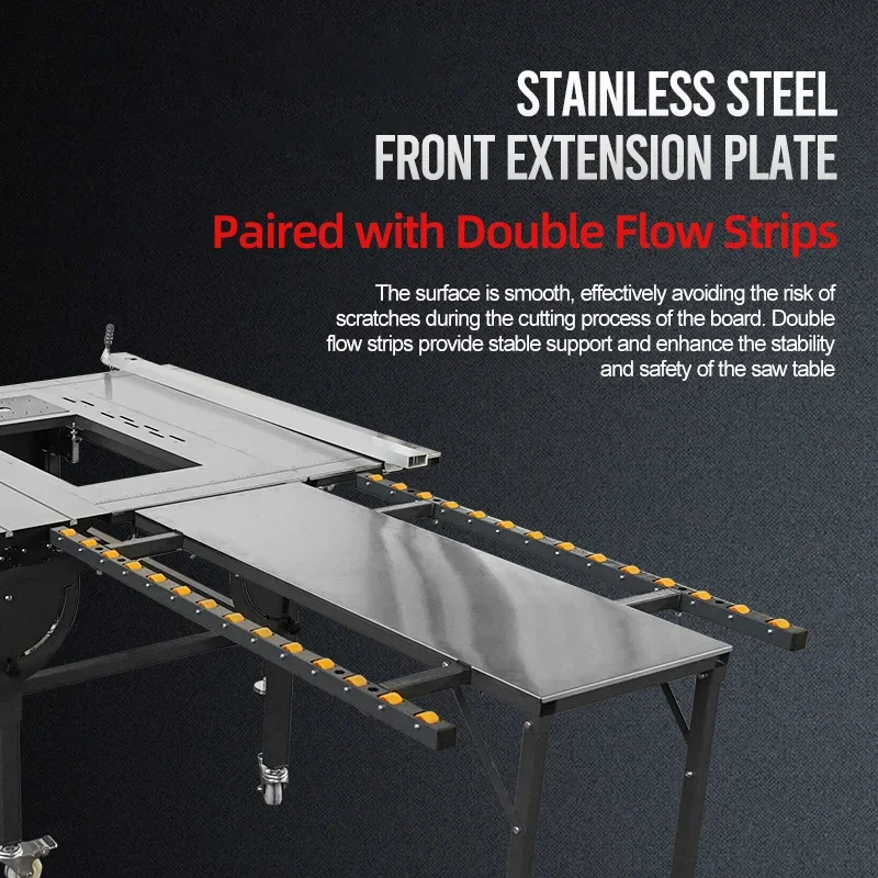 2600W Table Saw Multifunctional Woodworking Dust-free Cutting Saw Precision Guide Folding Electric Panel Woodworking Set
