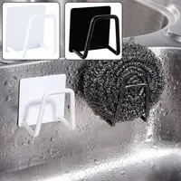 Kitchen Sponge Storages Sink Drain Drying Rack Shelf Toilet Bathroom Sponge Holder Cleaning Sponge Rack Hooks Accessories Tools 2