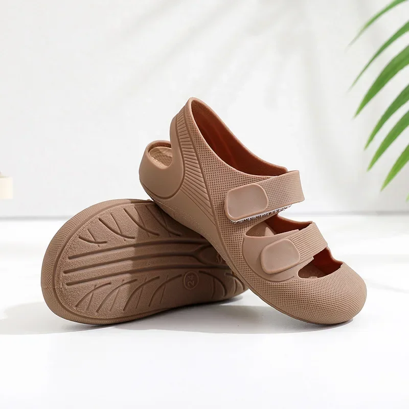 Children Sandals Hollow Out Closed Toe Beach Shoes Breathable Candy Color Roman Sandals Boys Girls Soft Non-slip Kids Shoes kids shoes children sandals kids sandals beach shoes