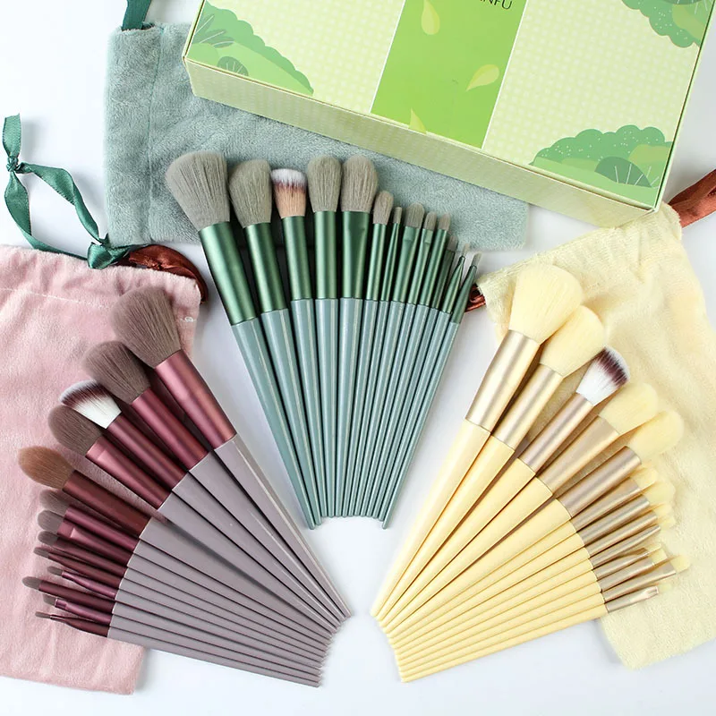 Makeup brush set Makeup brush 13PCS Makeup Brushes Set Fluffy Soft for Beauty Cosmetics Foundation Blush Eyeshadow Kabuki Blending