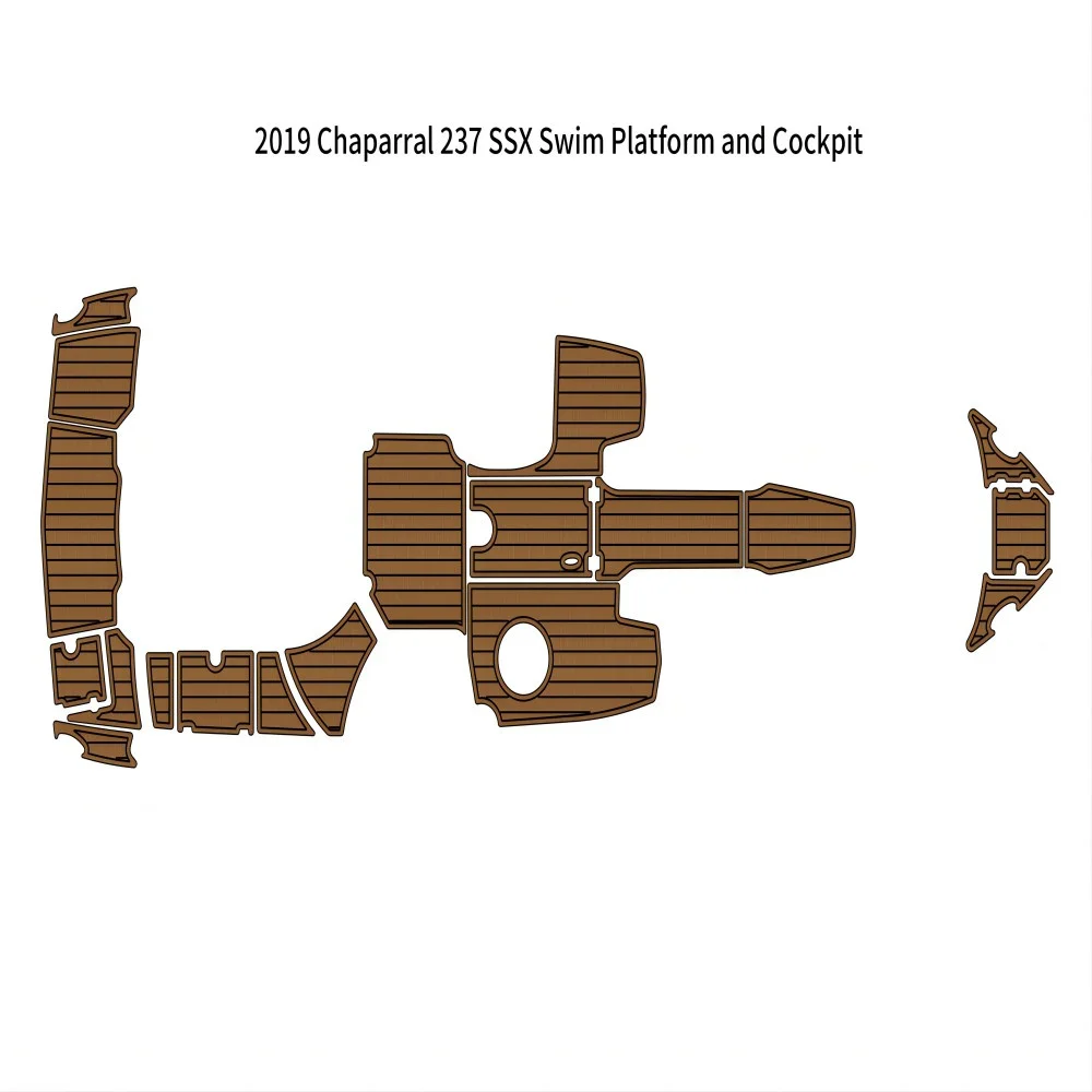 

2019 г., Chaparral 237 SSX, плавательная платформа, кабина, лодка, EVA пена, искусственный Тиковый напольный коврик, Seadek, маринемат, Gatorstep, стильный самоклеящийся