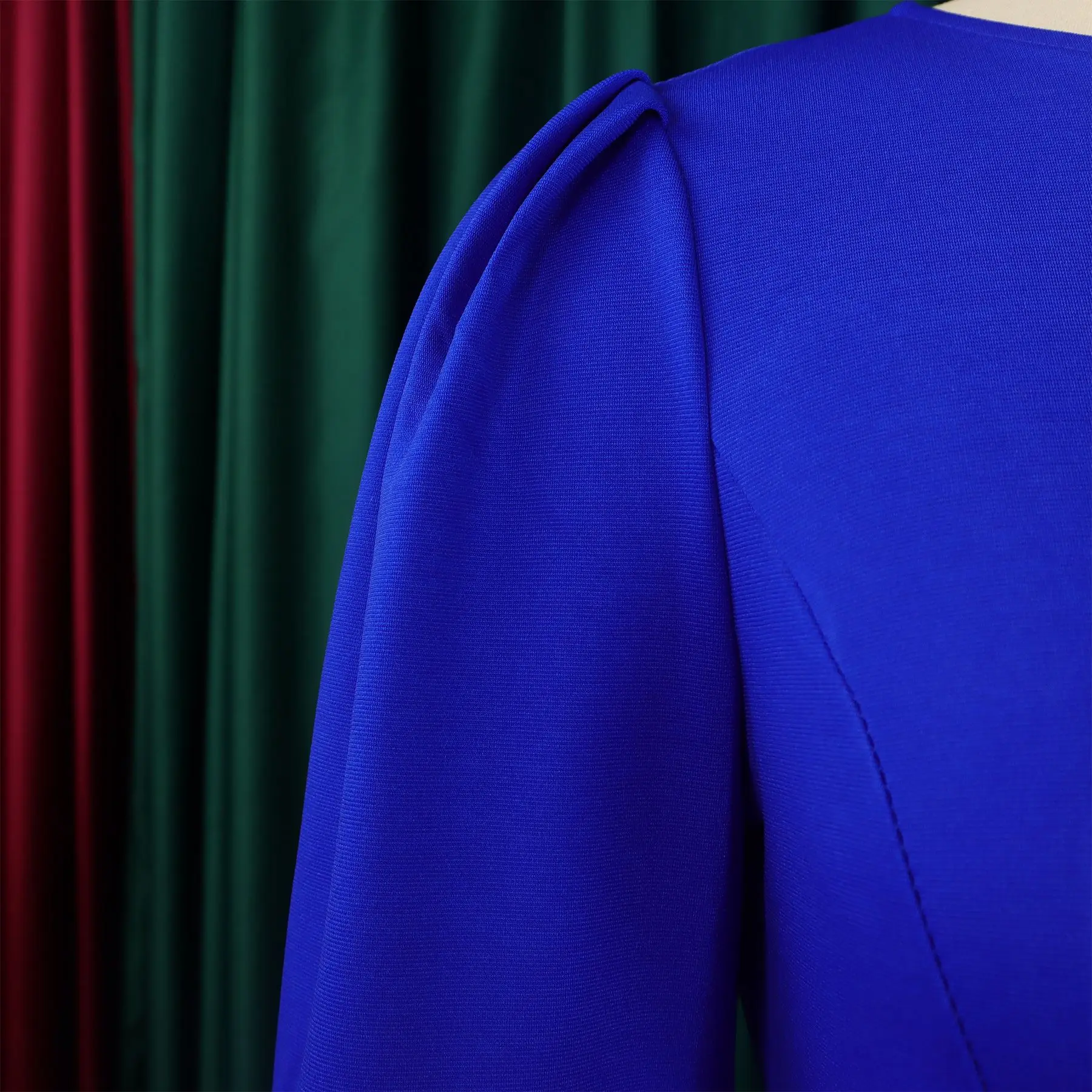 Faireshely 2025 verão manga longa plus size clube vestido feminino sólido fino ajuste grandes vestidos senhora festa apertado vestido curvilíneo 31 S2c4c8c2fa042479899b23ee2207ae7c0n