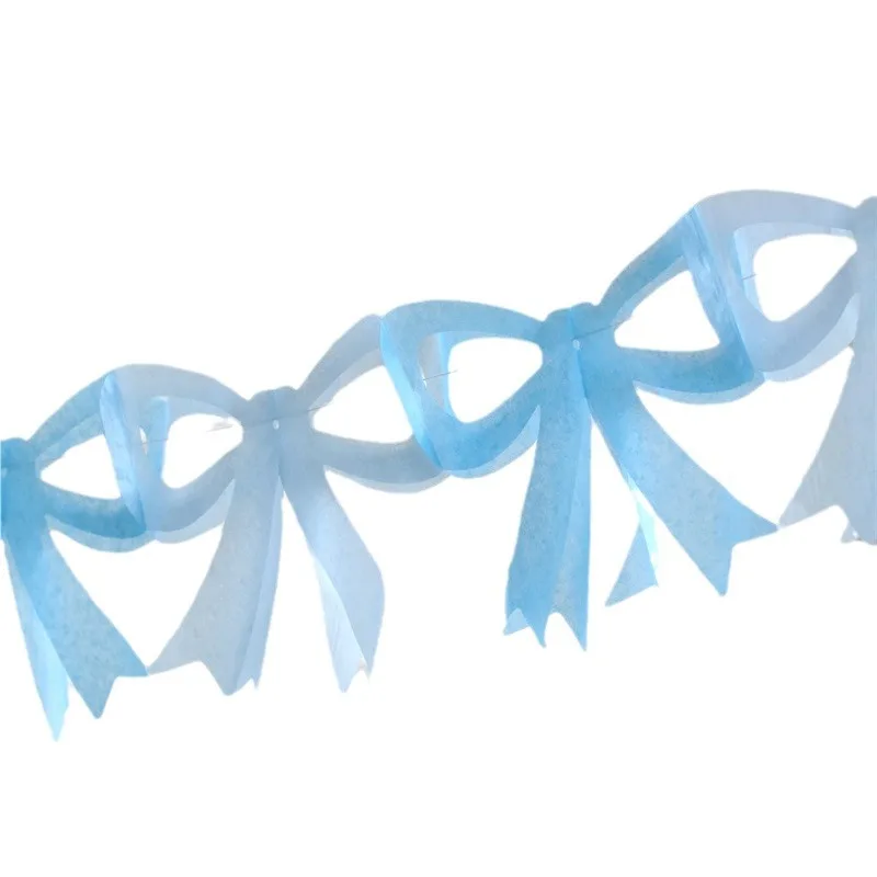 Süße INS Prinzessin Papier Schleife Bunting Garland Banner für Mädchen Geburtstag Party Dekoration Baby Dusche Hochzeit Party Foto Requisiten – Detail 5