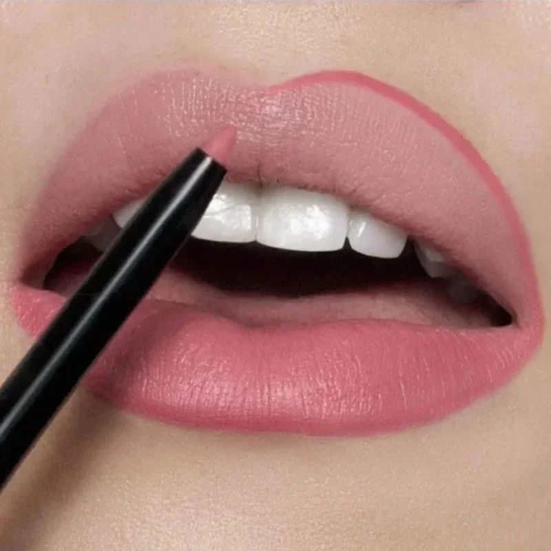 Nude Brown Lip Liner Pencil Lipstick Matte Smooth Waterproof Lipliner Long Lasting Non-stick Cup Lipstick Pen Beauty Cosmetics 2