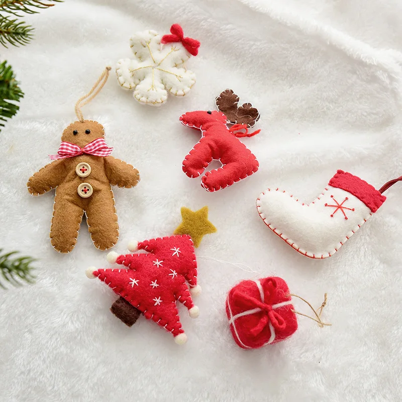 Kit De Décoration De Noël Boule En Peluche, Boules De Feutre Colorées Pour Guirlande - Maison