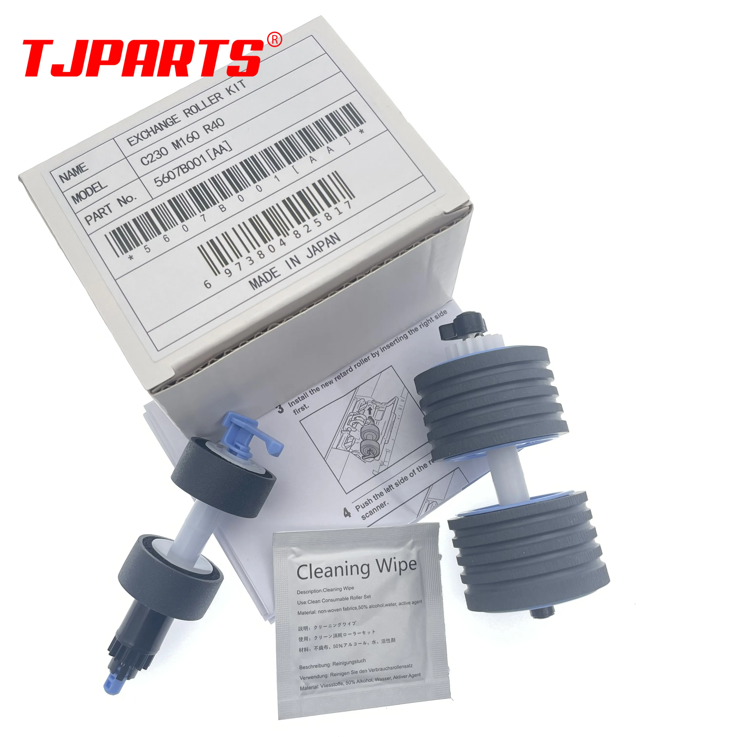 Conjunto 5607b001 0697c003 9764b001 Troca Captador Rolo para Canon C230 C240 M160 M160ii M260 S130 S150 R40 R50 Rs40 Scanfront 400 1