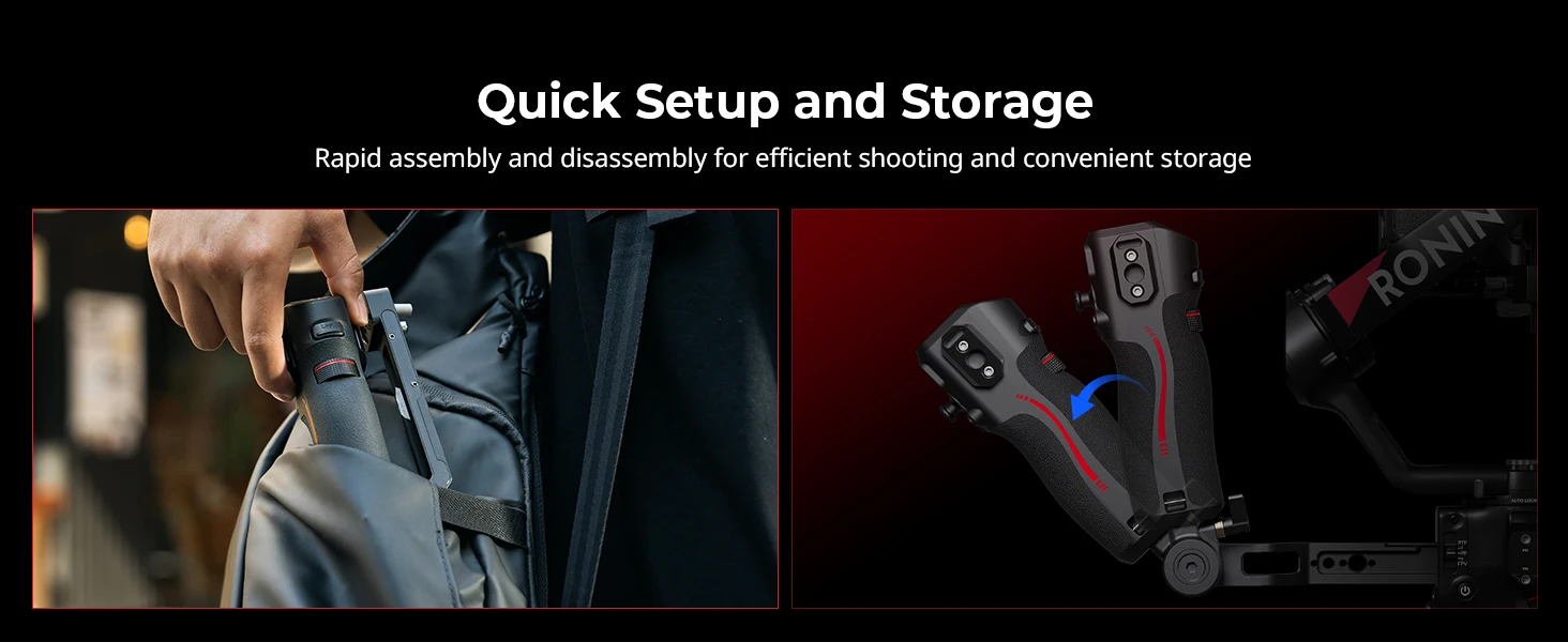 Focus Control Handle / Dual Handle for DJI RS 2 / RS 3 Pro / RS 4 Pro Stabilizer
