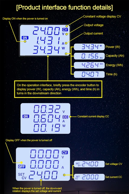 Alimentatore CC Regolabile 1200W - Display LCD, Tensione E Corrente Costante 0-60V/20A - Foto 6