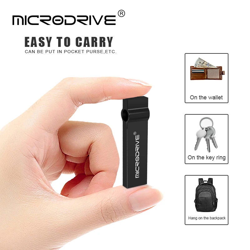High-Speed Waterproof Portable USB Flash Drive - Multiple Storage Capacities Available