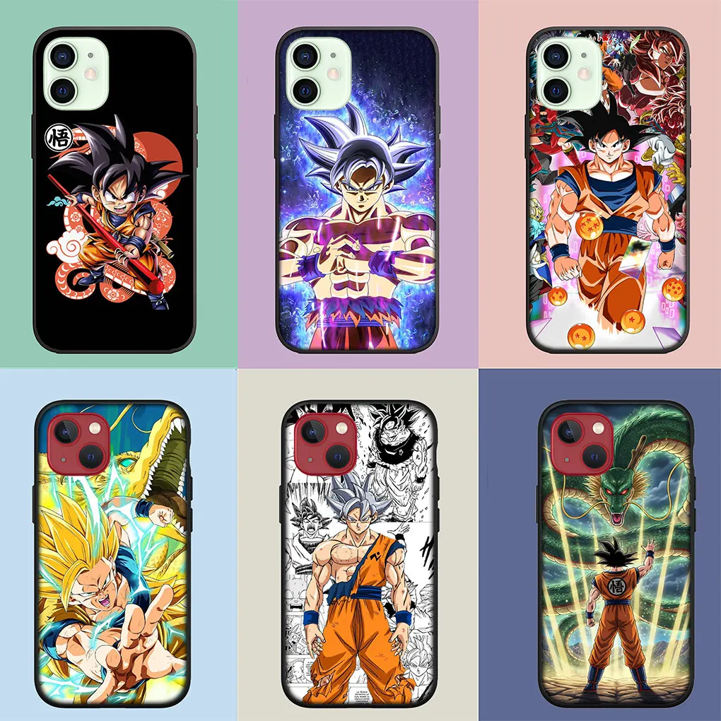 Dragon Son Goku Ball Themed Phone Case with Wallpaper Design