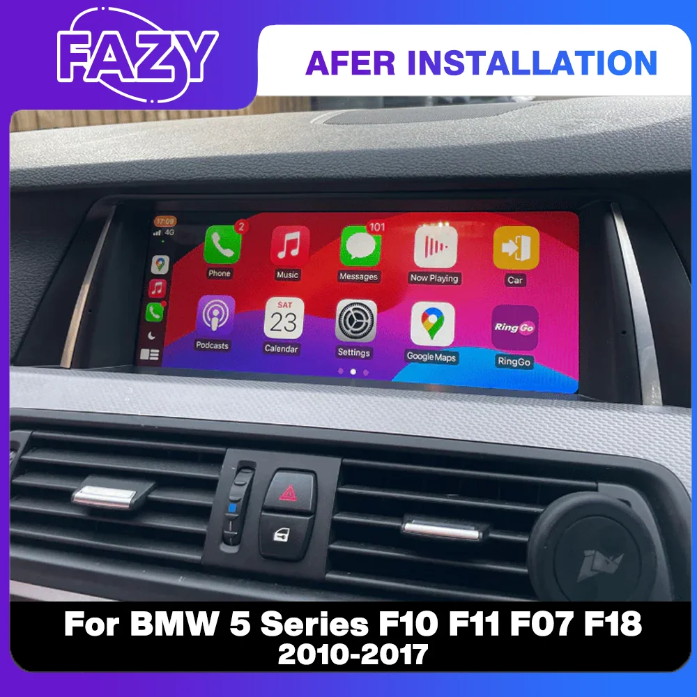 10.25 ''アンドロイド 14 ワイヤレス Carplay BMW 5 シリーズ