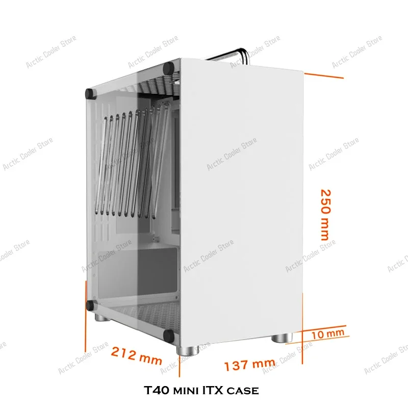 MOD Mini ITX Computer Case Cartoon Colorful Desktop Gabinete Gamer Cabinet Water Cooling DIY Chassis Support SFX/SFX-L PSU
