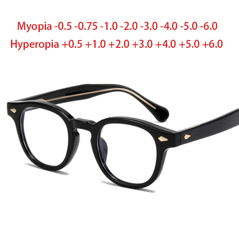 Rama z nitami – okulary korekcyjne dla osób z krótkowzrocznością i nadwzrocznością 1 TR90 rama nity okulary dla osób z krótkowzrocznością dla mężczyzn kobiety okulary korekcyjne krótkowzroczność-0.5 do-6.0, nadwzroczność + 0.5 do + 6.0 1