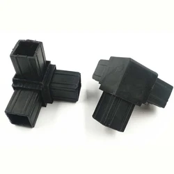 25X25 Right Angle Bend Connector Steel Pipe Plastic Shelf Tight Fixing Parts Corner L T Type Guardrail Balcony Cabinet 10Pcs