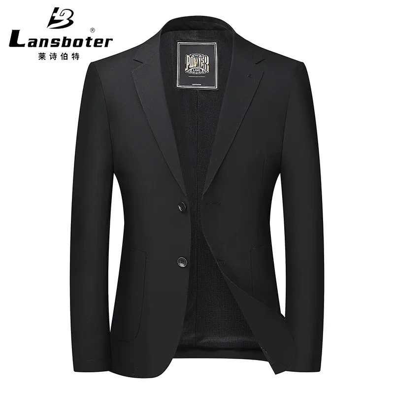 

Костюм мужской тонкий, Повседневный, не требующий глажки, приталенный, маленький, пальто, весна-осень