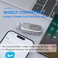 K75 Wireless Bluetooth headphones Noice Cancelling ultra-long battery time Caller number voice Earphone hands-free with wire 2