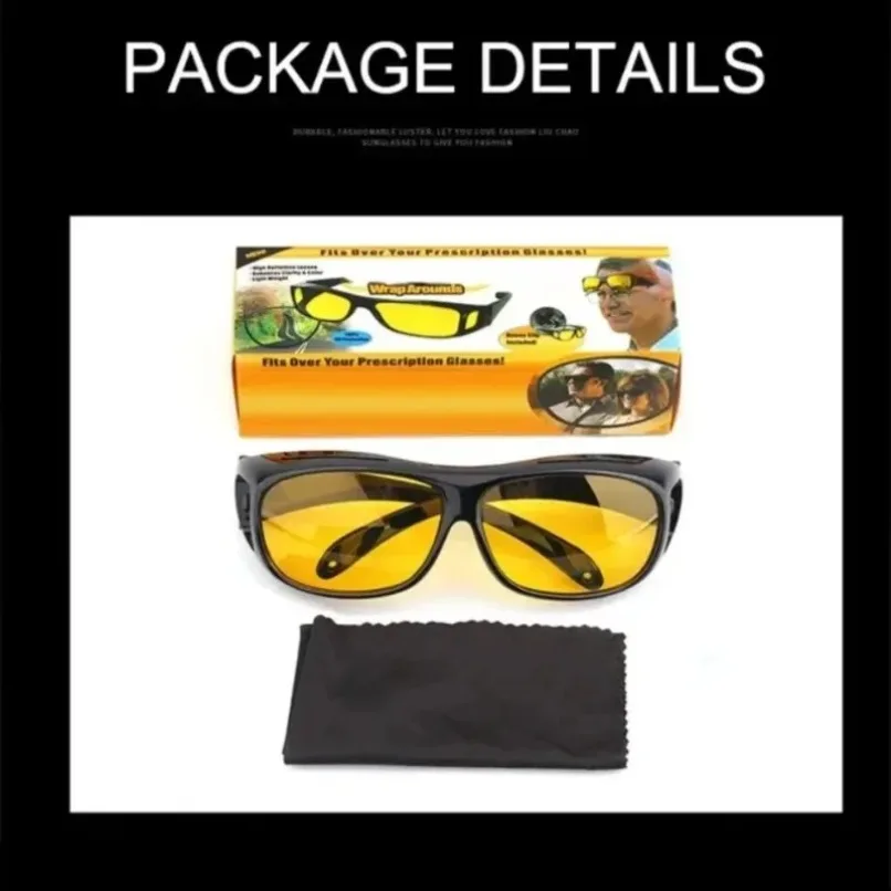 Enhanced Night Vision Anti-Glare Driving Glasses - Protective Interior Accessory 2024 Edition