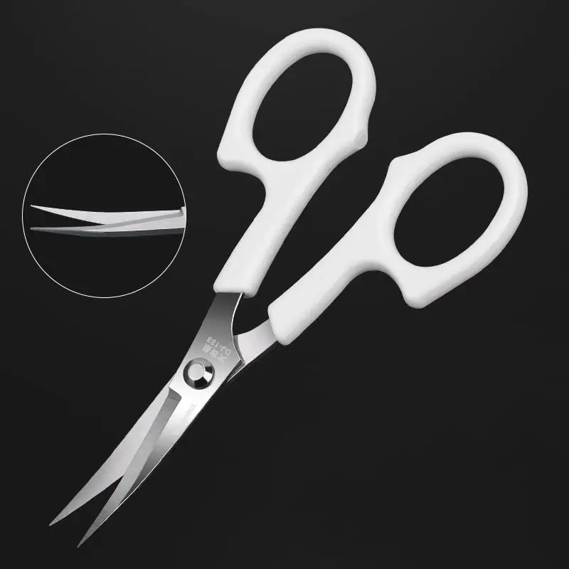 130/122MM Bent Head Embroidery Scissors for Needlework Cutting Sewing Fabric Cross Stitch Tailor'S Scissor for Sewing Scissors Tailor Scissors Sewing Supplies Craft Scissors