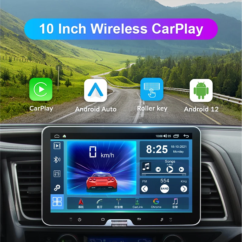 10" Car Multimedia Android Universal 1 Din Removable Touch Screen Radio