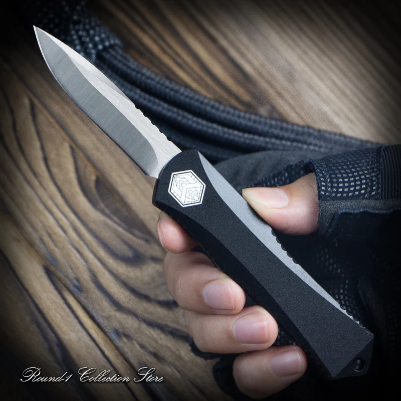 

Manticore X Mini Manticore S Knife Portable Pocketknives EDC Tactical OTF Tech Knife D2 Steel Self Defense Gear A38 Black